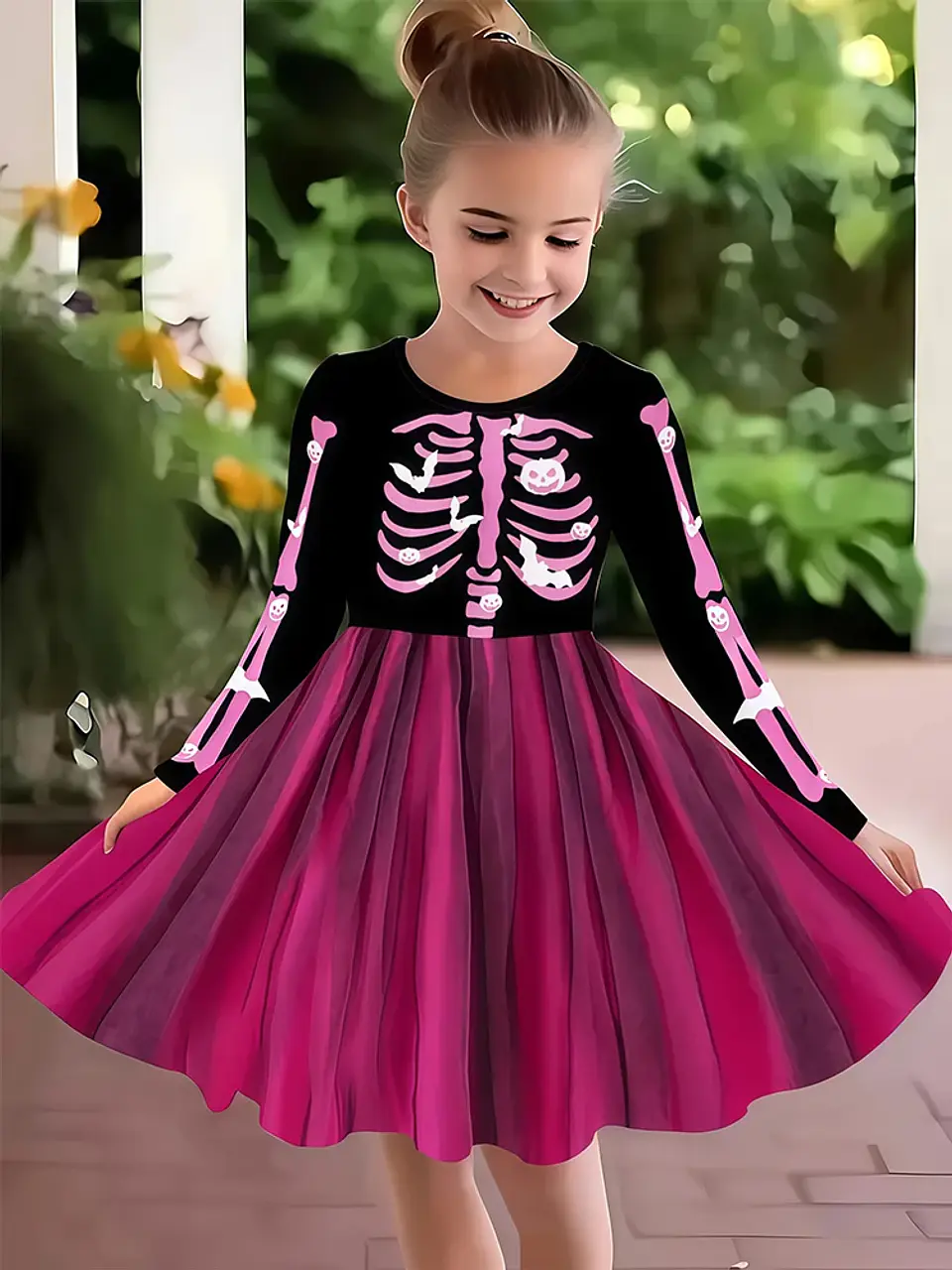 Rainbow Skeleton Dress – Glow-in-Dark Halloween 8