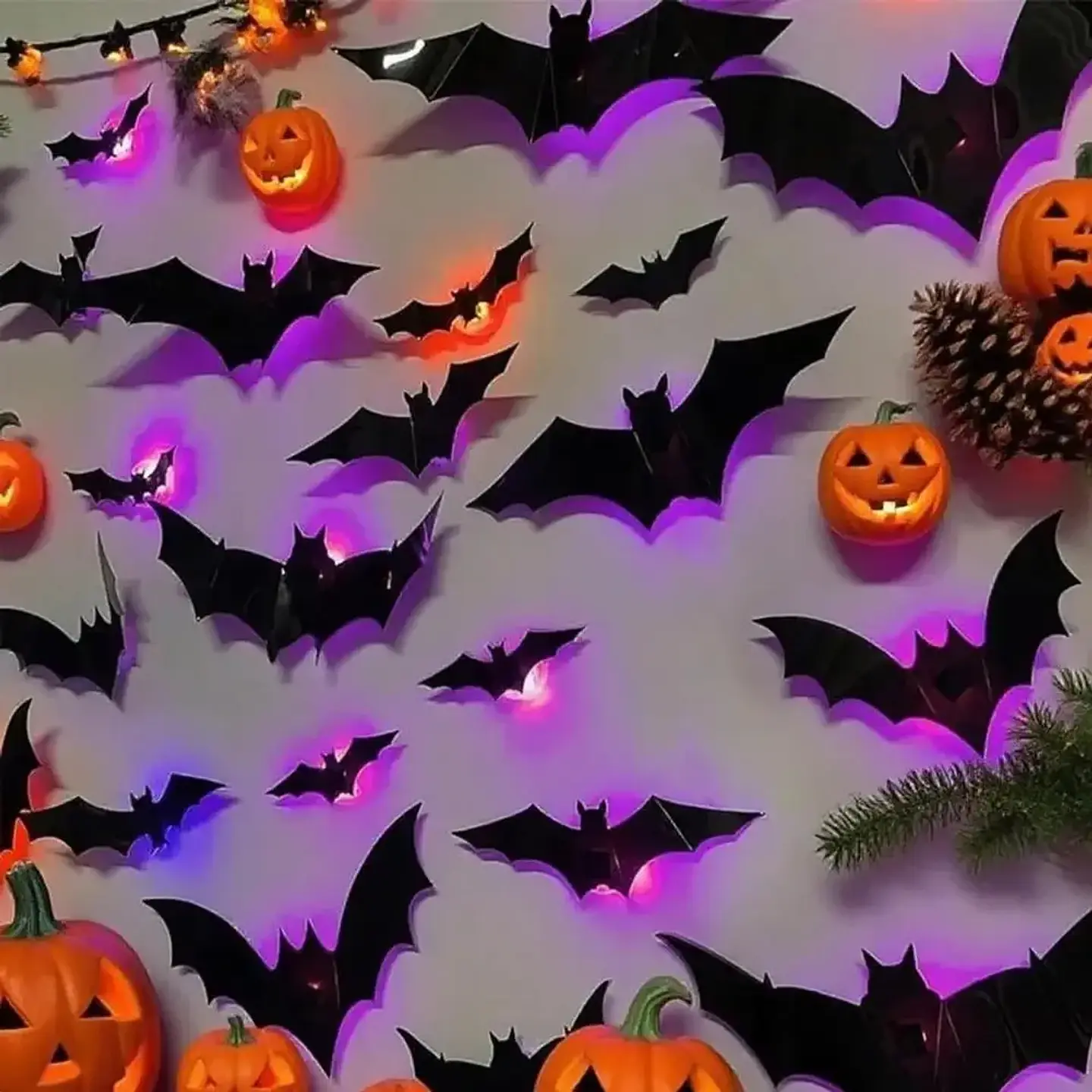 3D LED Bat Spider Night Light – Halloween Decor 13