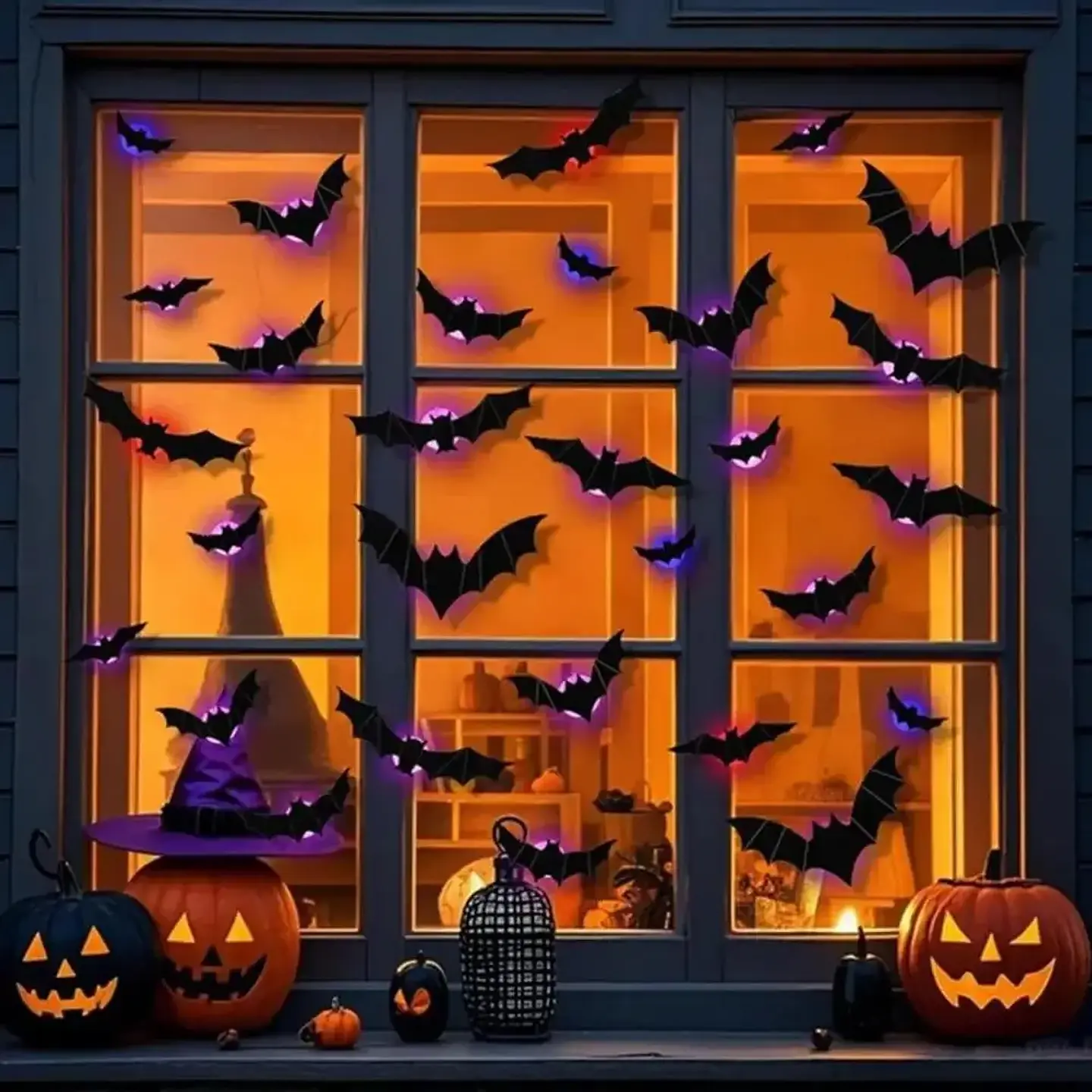 3D LED Bat Spider Night Light – Halloween Decor 14