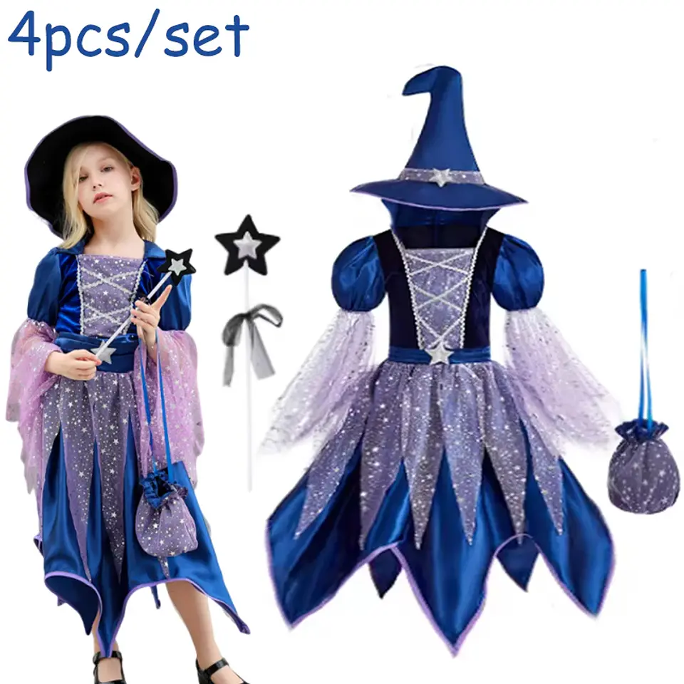 Witch Dress Costume Set – Halloween Girls Cosplay 5