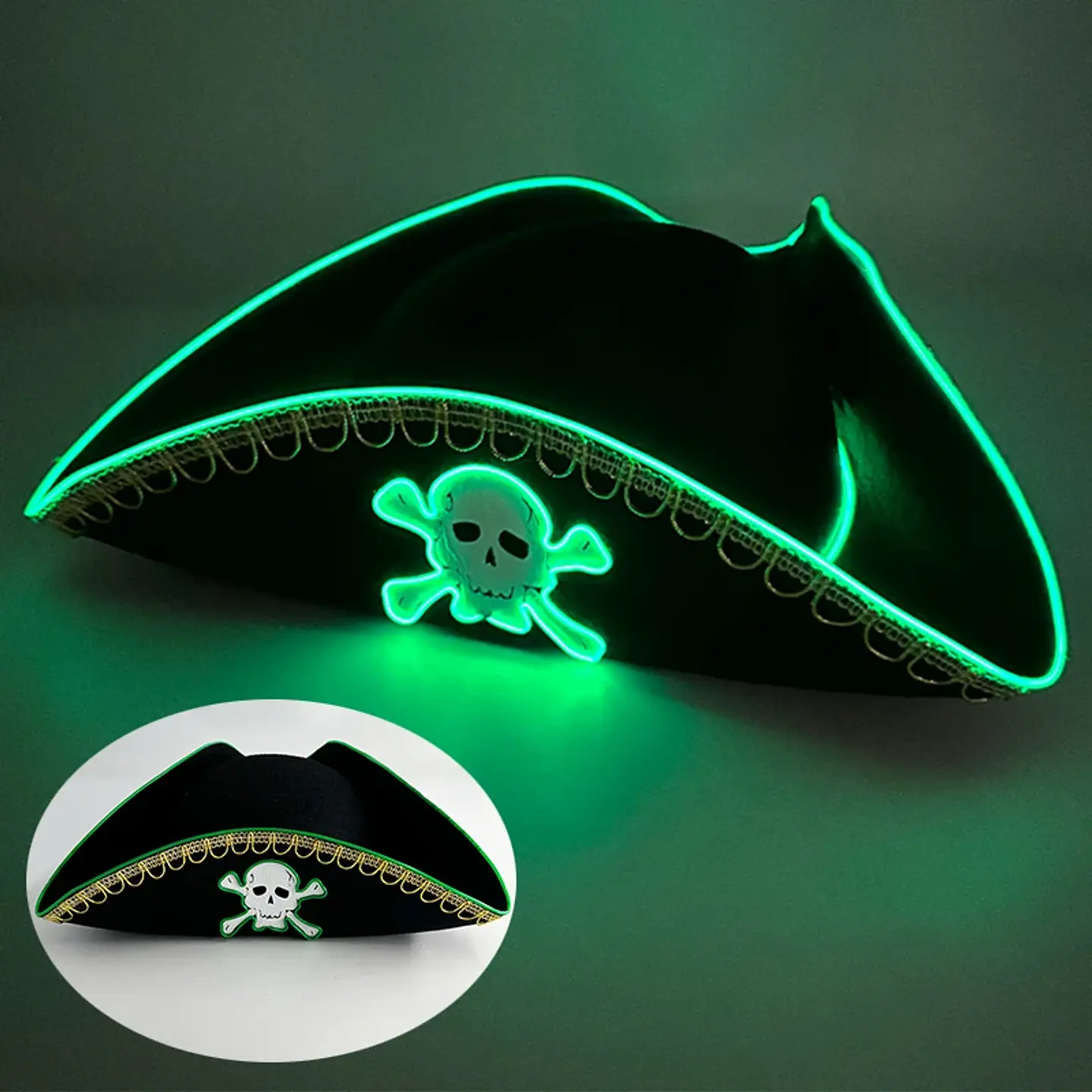 LED Glowing Party Hat & Glasses – Halloween 8