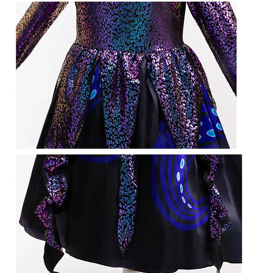 Sea Witch Octopus Costume Dress – Girls Halloween 6