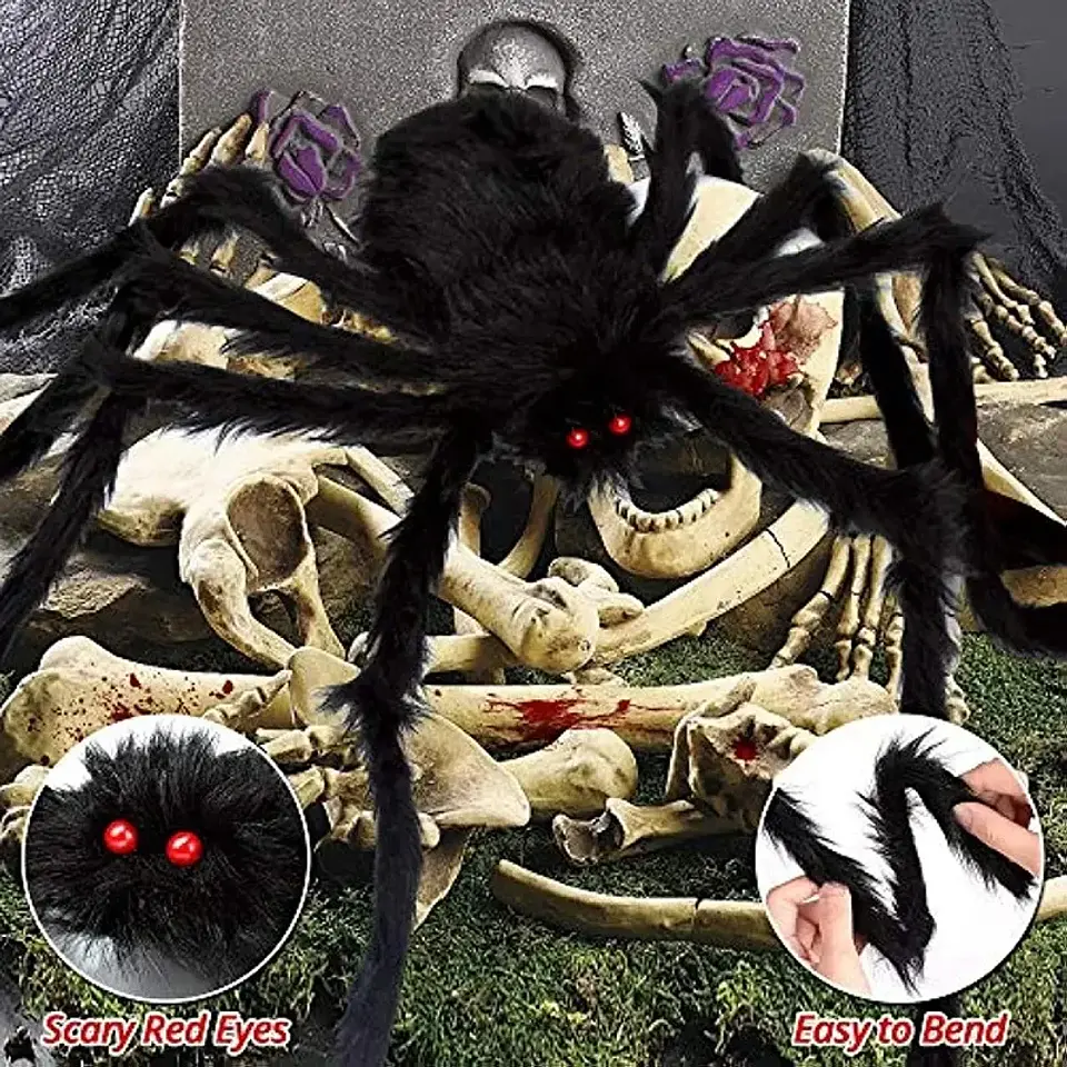 Giant Plush Spider – Halloween Decoration 16