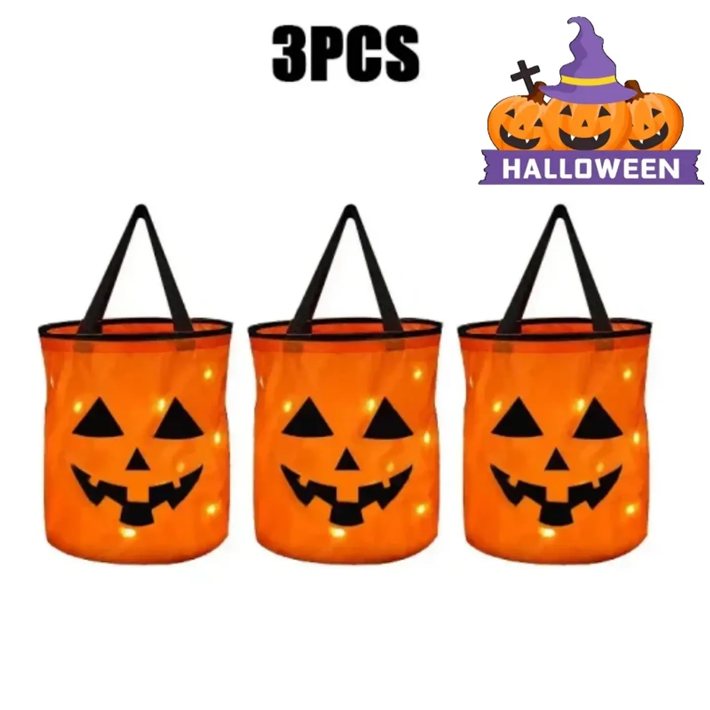 LED Glow-in-the-Dark Candy Bucket – Halloween 8