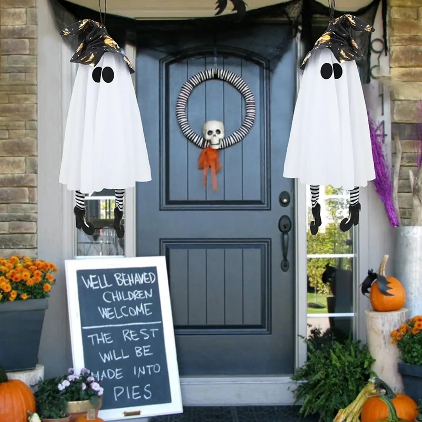 LED Light-Up Witch & Ghost Hanging Ornaments 15