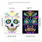 Fluorescent Face Tattoo Stickers – Halloween - thumbnail 13