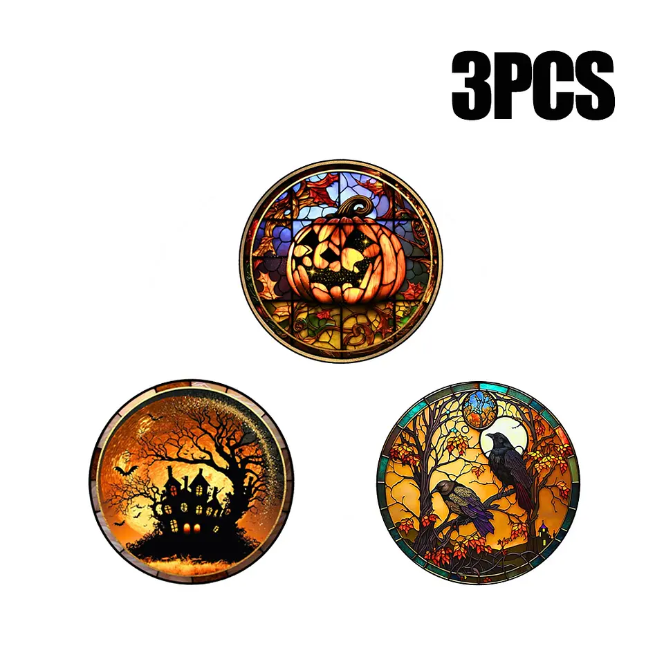 Static Glass Window Stickers – Halloween Castle & Cat 15