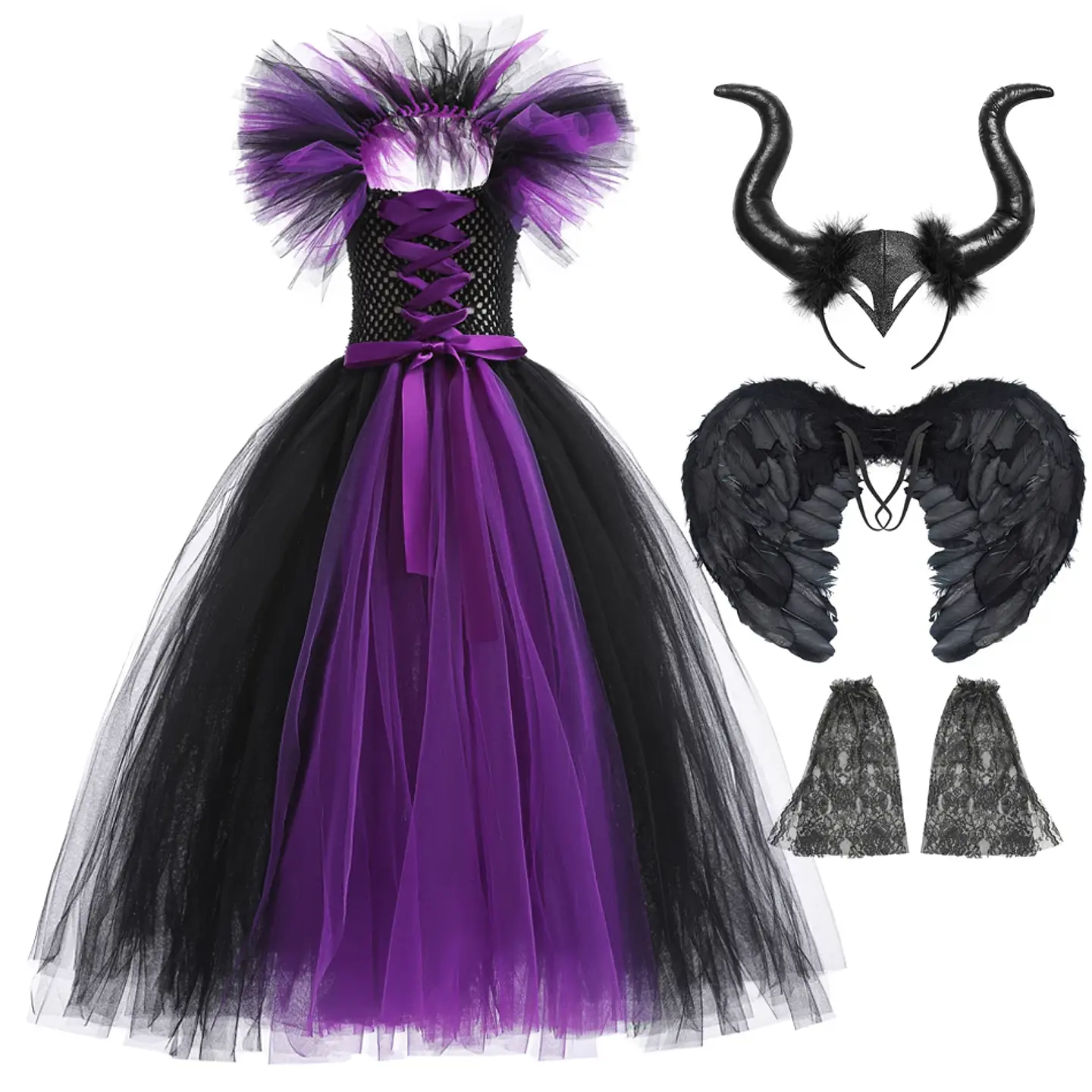 Deluxe Witch Costume Dress – Girls Halloween Cosplay 9