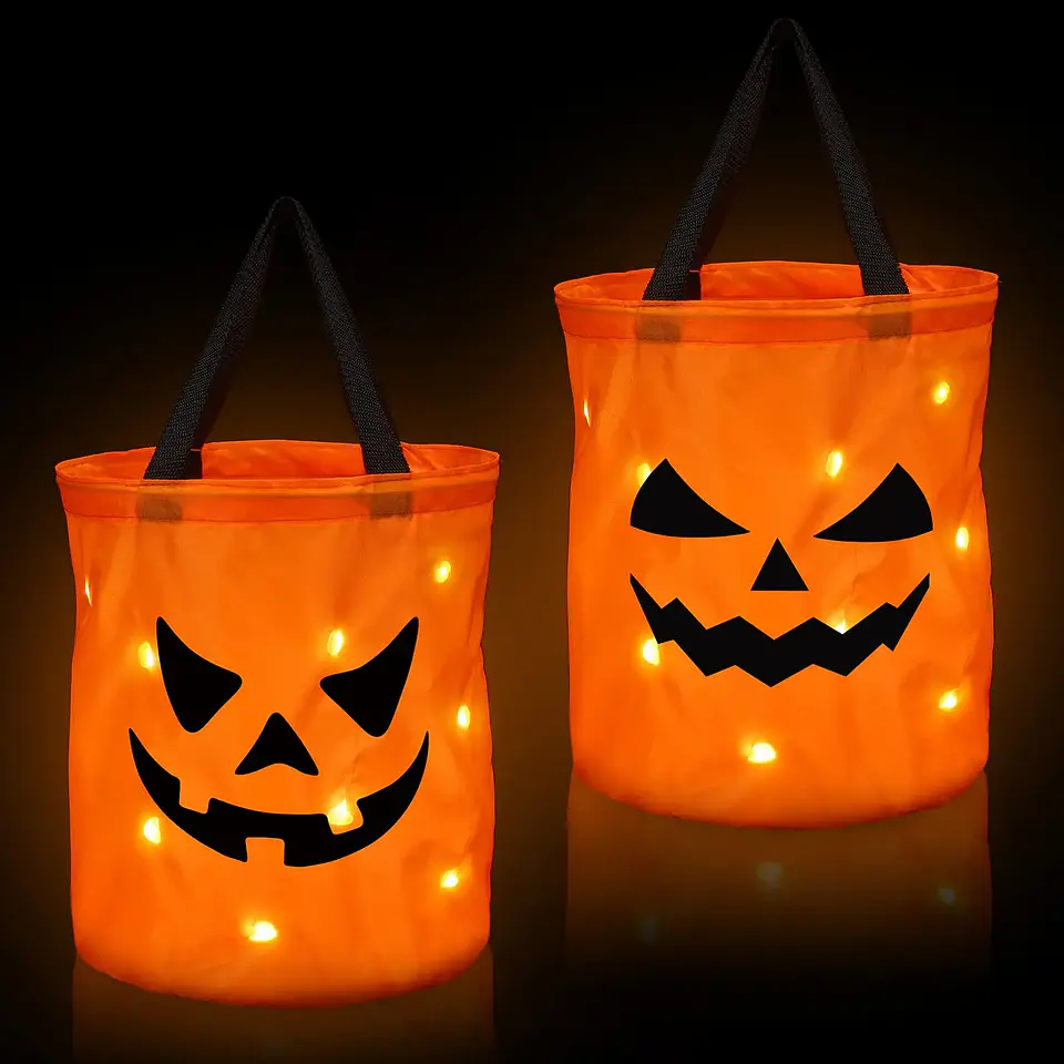 LED Glow-in-the-Dark Candy Bucket – Halloween 12