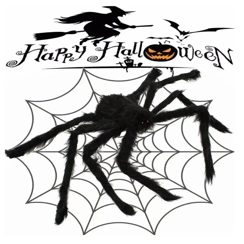 Giant Plush Spider – Halloween Decoration 22