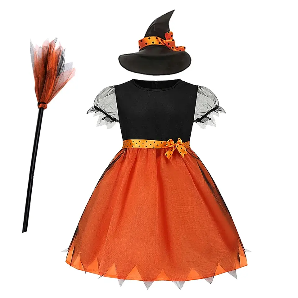Witch Costume Set for Kids – Halloween Cosplay 12