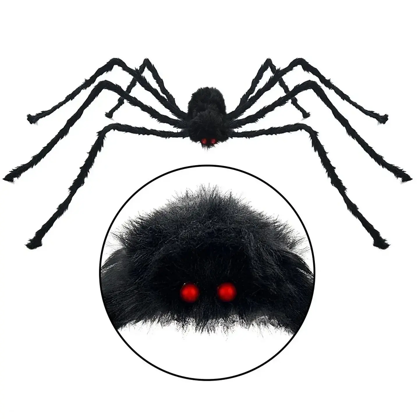 Giant Plush Spider – Halloween Decoration 24