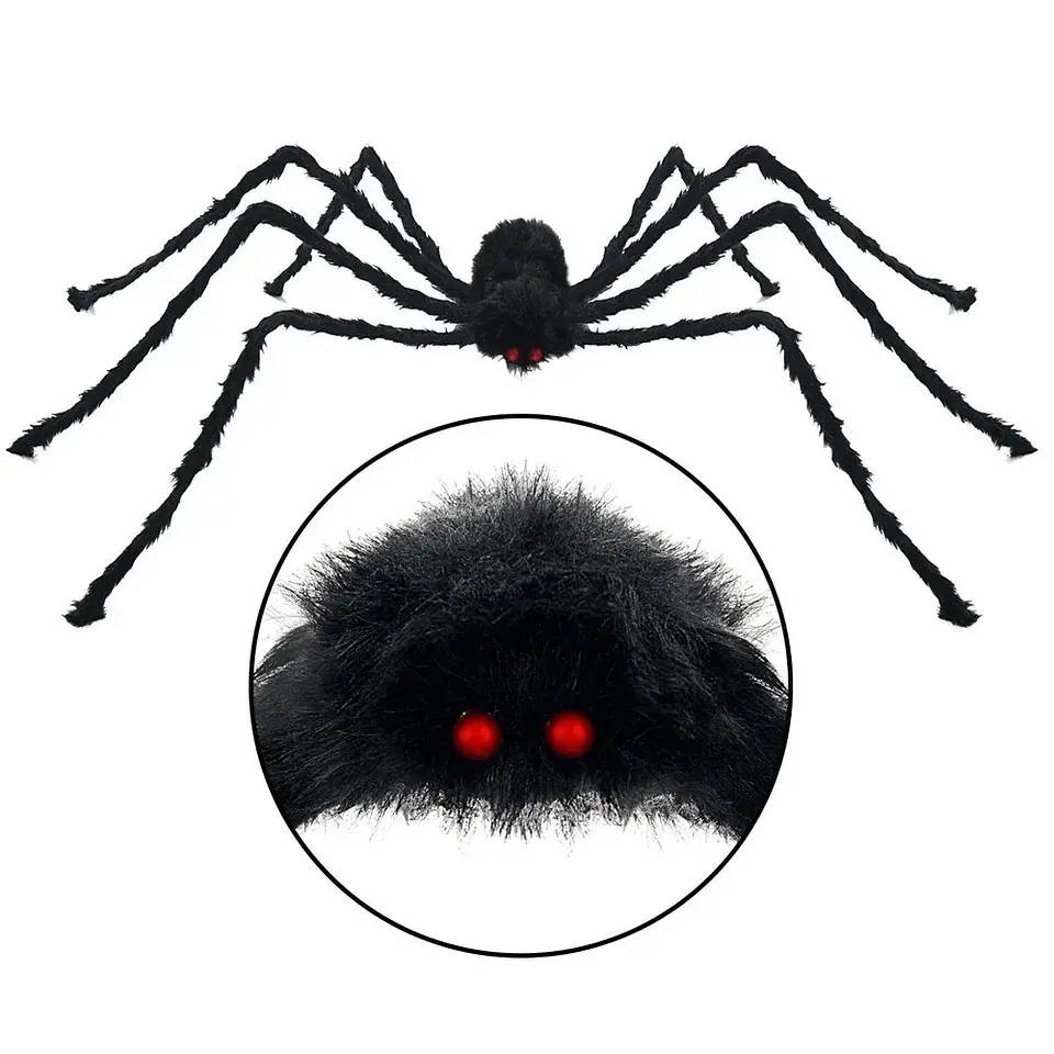 Giant Plush Spider – Halloween Decoration 24