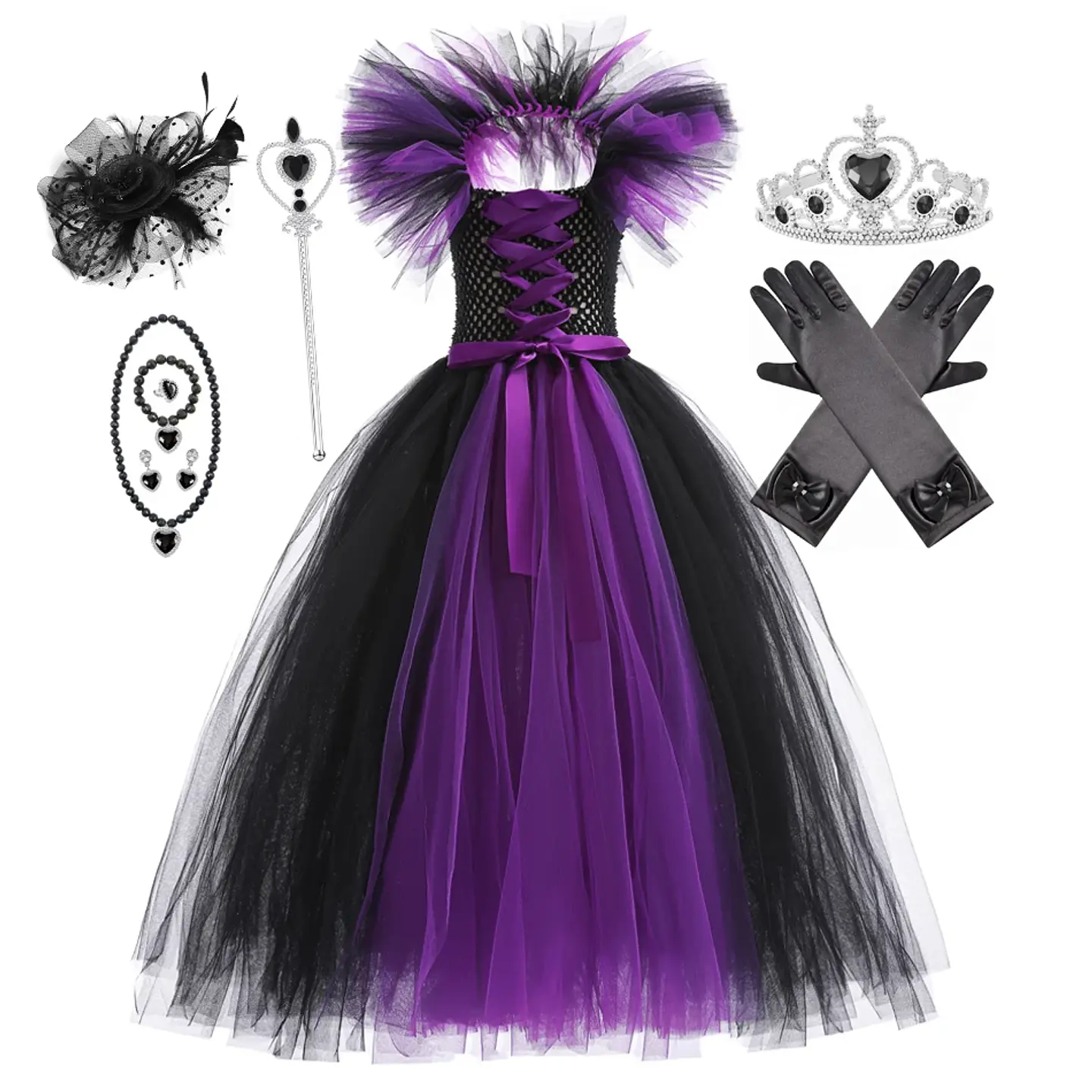 Deluxe Witch Costume Dress – Girls Halloween Cosplay 12