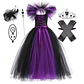 Deluxe Witch Costume Dress – Girls Halloween Cosplay - thumbnail 12
