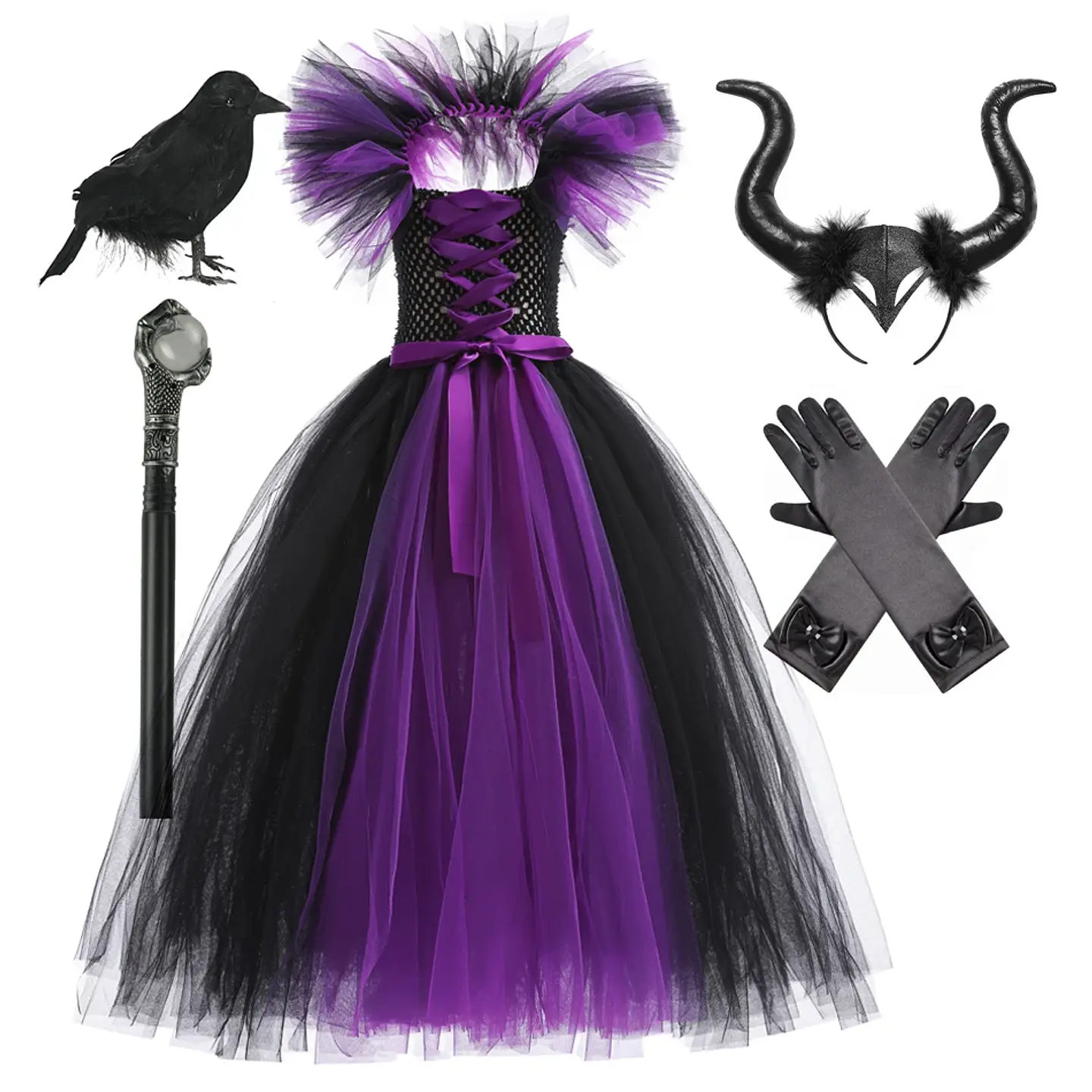 Deluxe Witch Costume Dress – Girls Halloween Cosplay 14