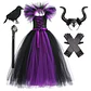 Deluxe Witch Costume Dress – Girls Halloween Cosplay - thumbnail 14