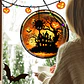 Static Glass Window Stickers – Halloween Castle & Cat - thumbnail 23