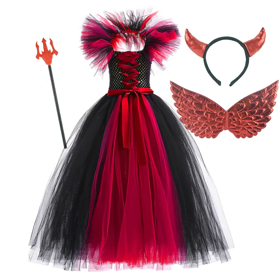 Deluxe Witch Costume Dress – Girls Halloween Cosplay 16