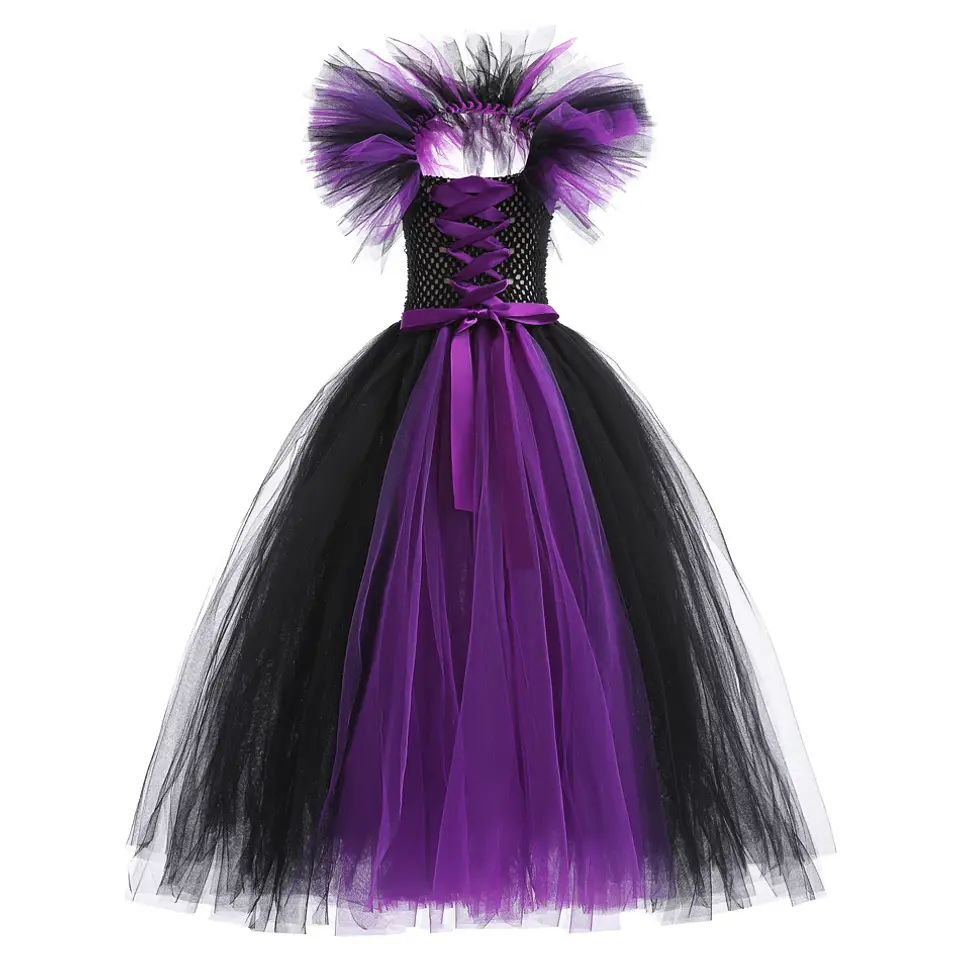 Deluxe Witch Costume Dress – Girls Halloween Cosplay 20