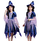 Witch Dress Costume Set – Halloween Girls Cosplay - thumbnail 14