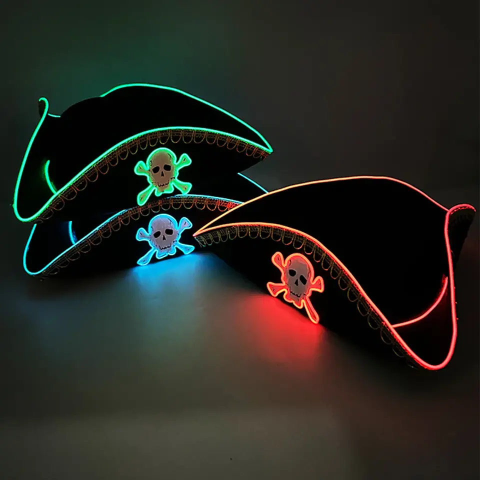 LED Glowing Party Hat & Glasses – Halloween 36