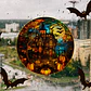 Static Glass Window Stickers – Halloween Castle & Cat - thumbnail 60