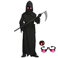 Grim Reaper Costume – Scythe & Glowing Eyes - vignette 1