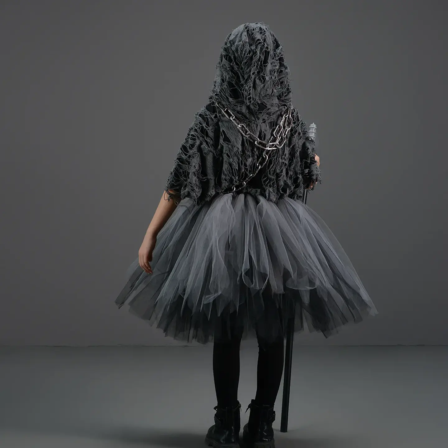 Reaper Dress-Up Costume – Girls Halloween Hoodie 5