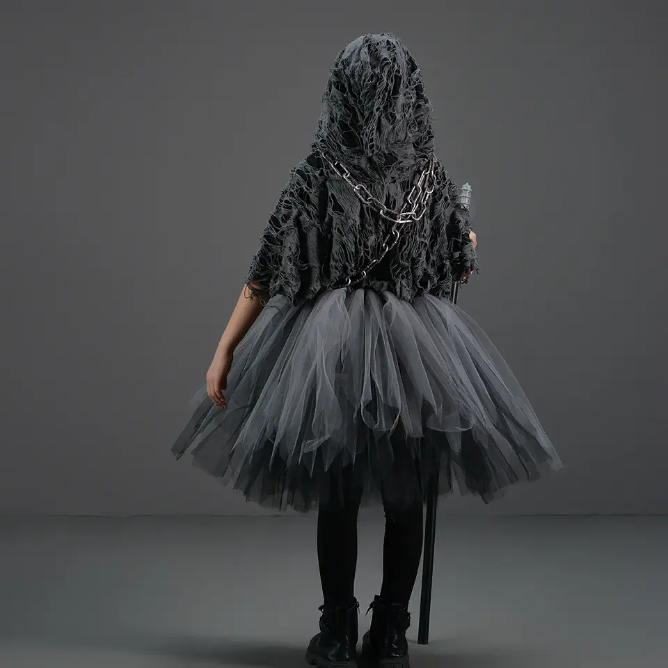 Reaper Dress-Up Costume – Girls Halloween Hoodie 5