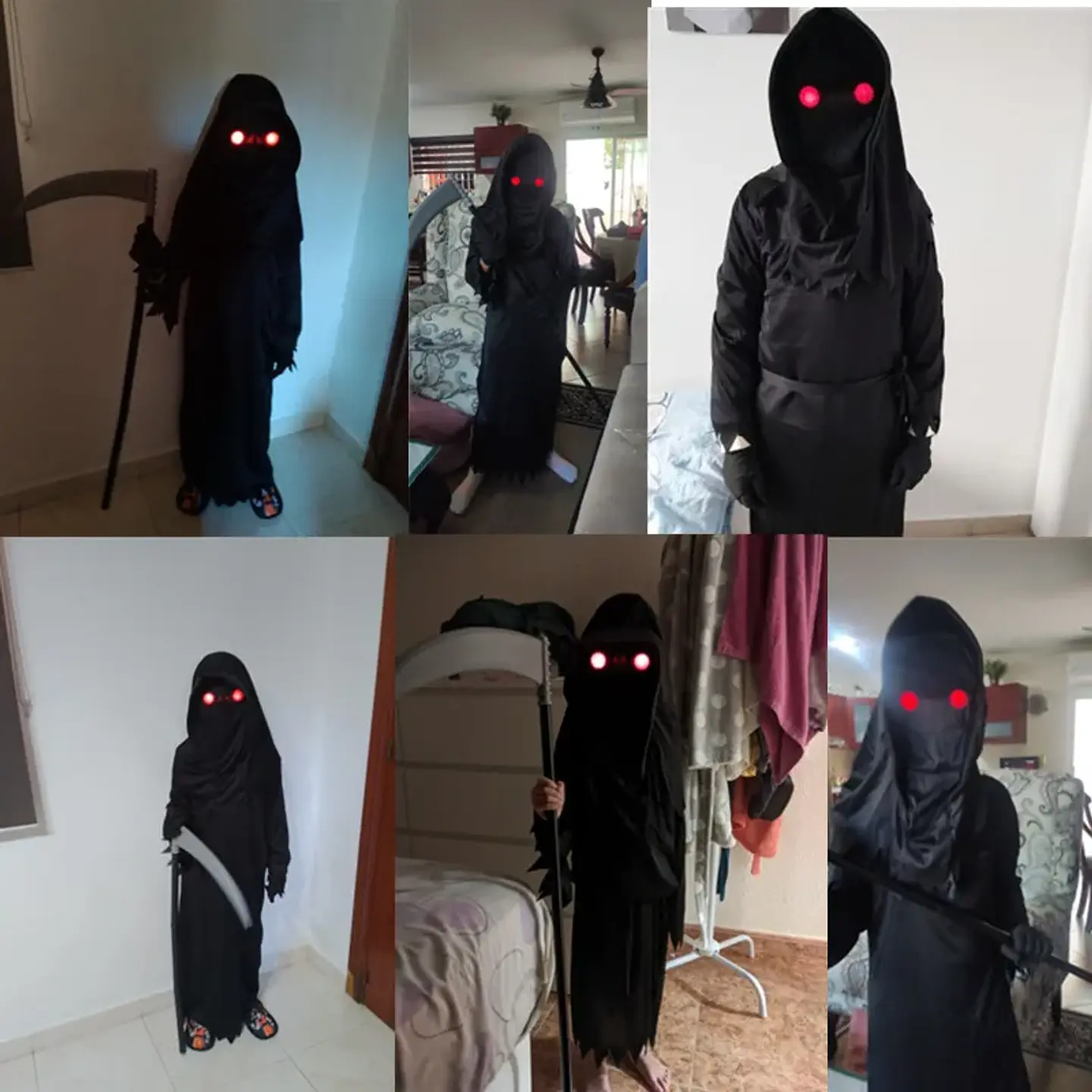 Grim Reaper Costume – Scythe & Glowing Eyes 2