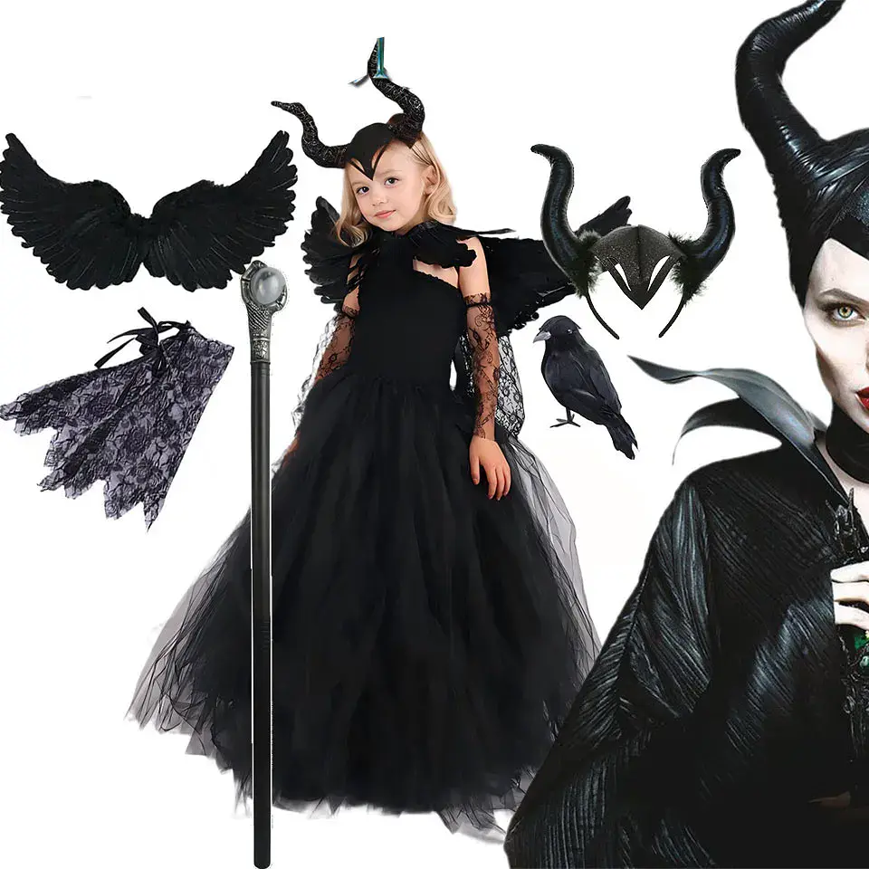 Evil Queen Black Tutu Dress – Halloween Villain 1