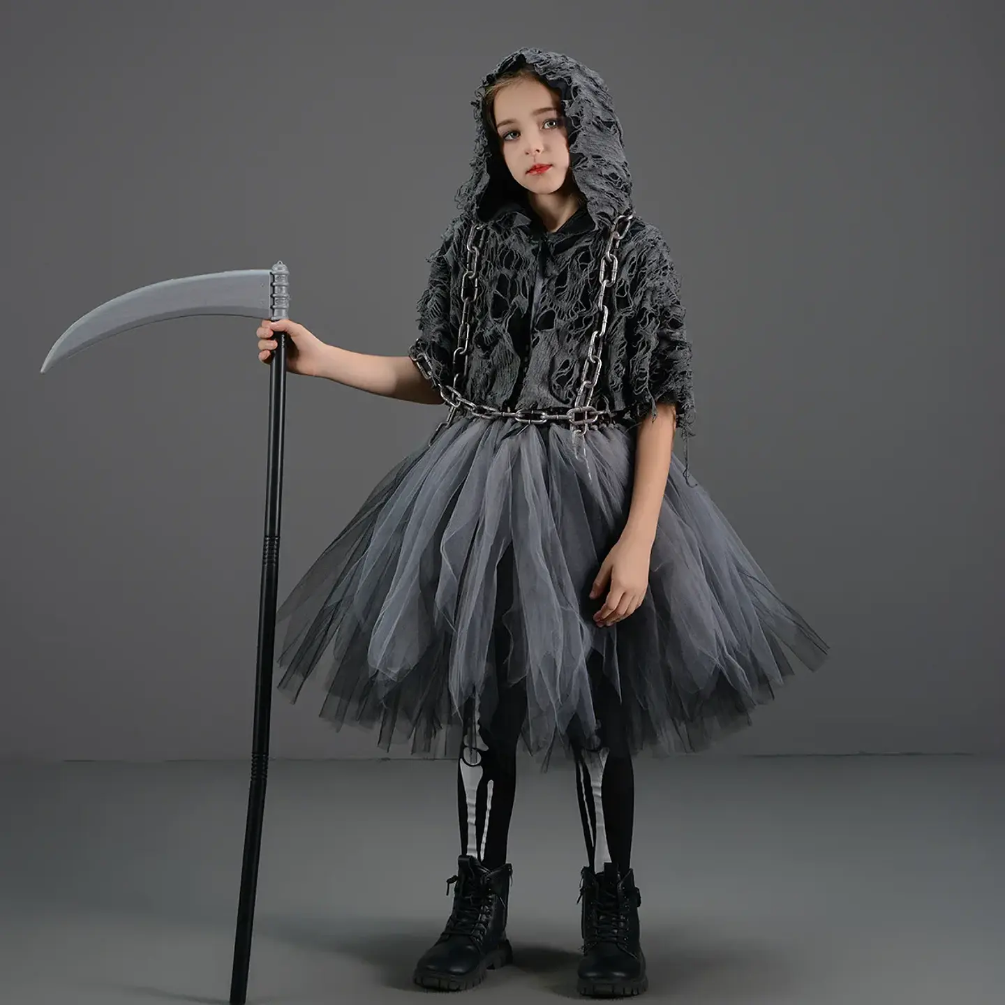 Reaper Dress-Up Costume – Girls Halloween Hoodie 6
