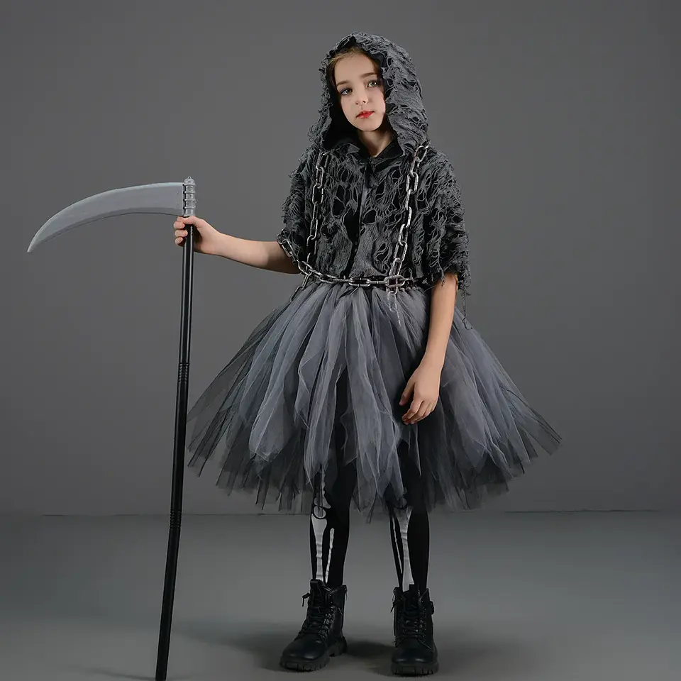 Reaper Dress-Up Costume – Girls Halloween Hoodie 6