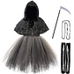 Reaper Dress-Up Costume – Girls Halloween Hoodie - thumbnail 8