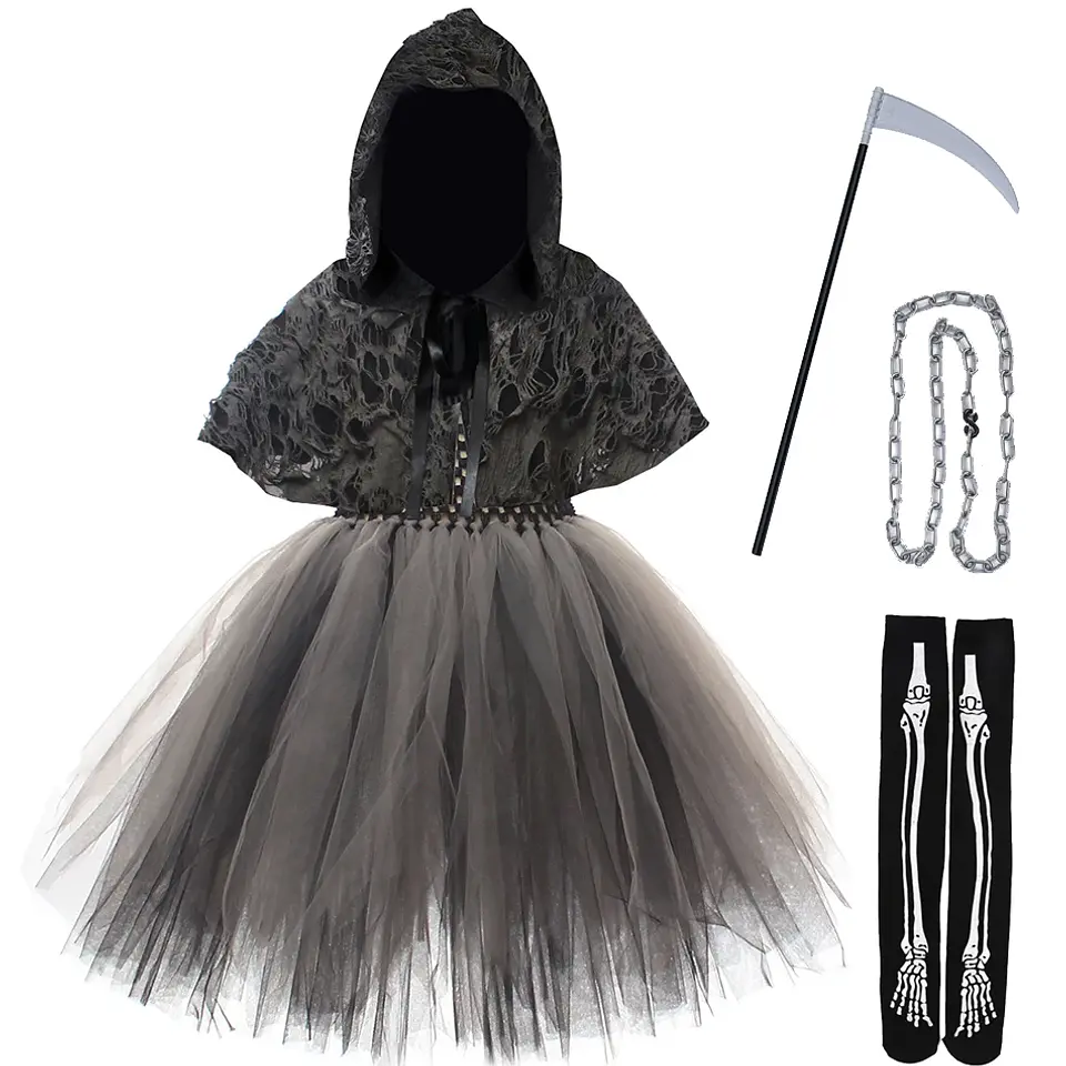 Reaper Dress-Up Costume – Girls Halloween Hoodie 8