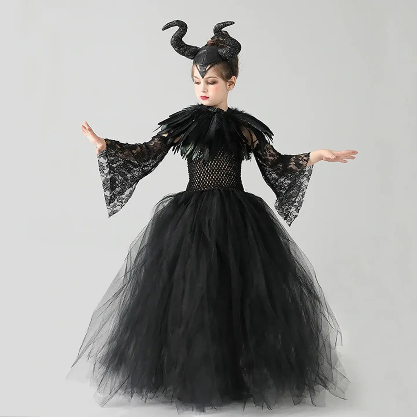 Evil Queen Black Tutu Dress – Halloween Villain 3
