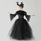 Evil Queen Black Tutu Dress – Halloween Villain - thumbnail 3