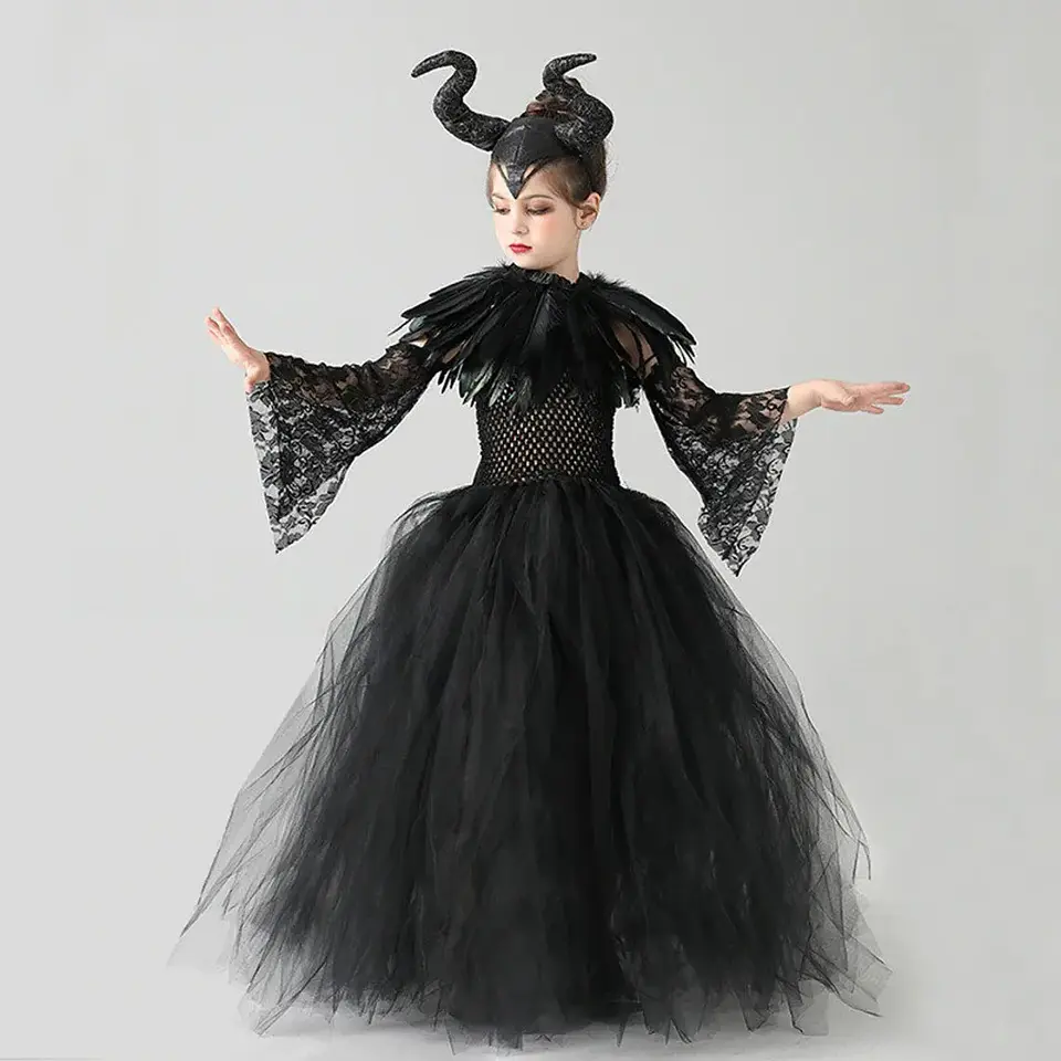 Evil Queen Black Tutu Dress – Halloween Villain 3