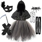 Reaper Dress-Up Costume – Girls Halloween Hoodie - thumbnail 9