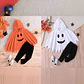 Baby Ghost Hooded Cape – Halloween Poncho - thumbnail 4