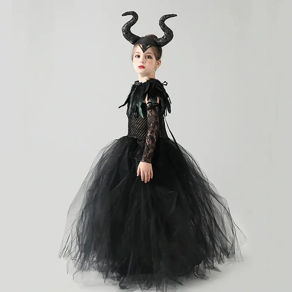Evil Queen Black Tutu Dress – Halloween Villain 4