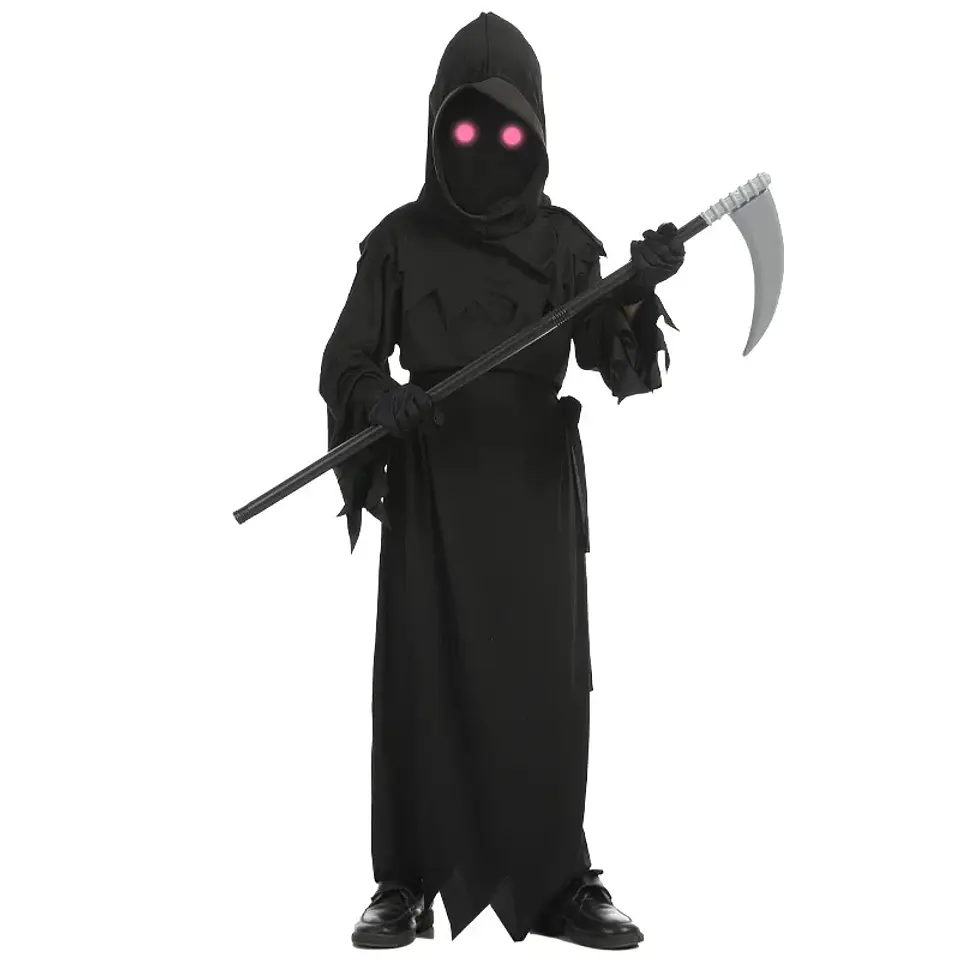 Grim Reaper Costume – Scythe & Glowing Eyes 9