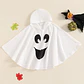 Ghost Print Hooded Cape Costume – Kids Halloween - thumbnail 5