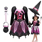 4-Piece Witch Clothing Set – Halloween Costume - thumbnail 1