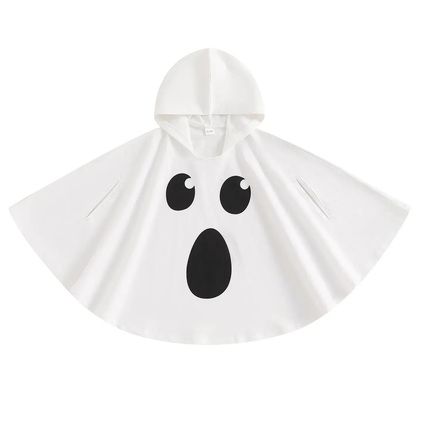 Ghost Print Hooded Cape Costume – Kids Halloween 6