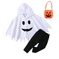 Baby Ghost Hooded Cape – Halloween Poncho - thumbnail 7