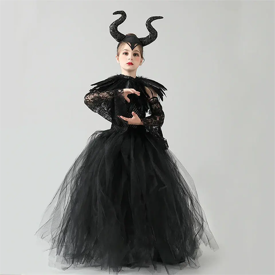 Evil Queen Black Tutu Dress – Halloween Villain 5