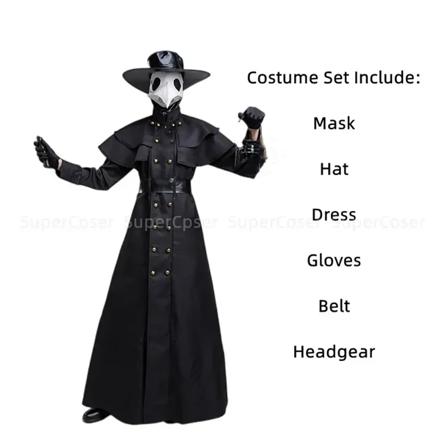Medieval Hooded Robe Costume – Adult Halloween 7