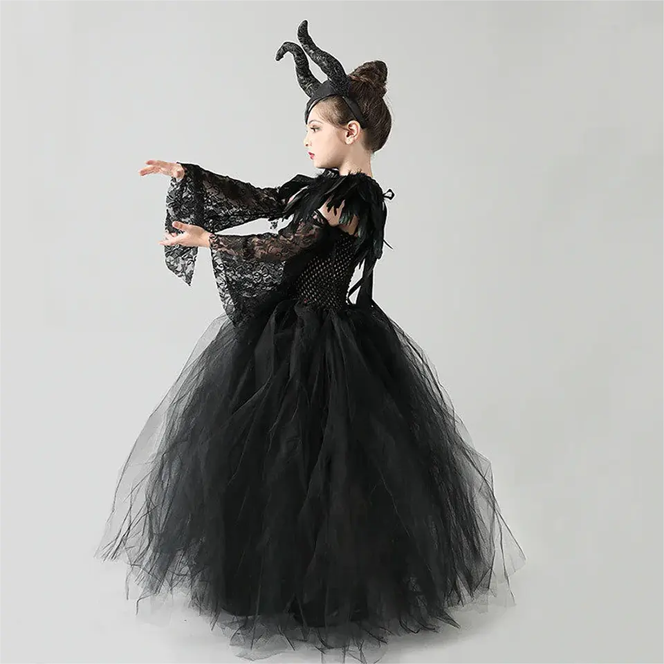 Evil Queen Black Tutu Dress – Halloween Villain 6